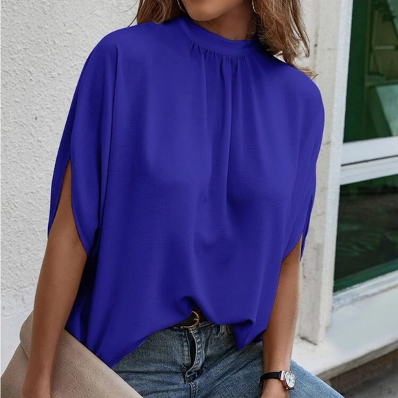 Boho tie back batwing sleeve top - Picture 8 of 11